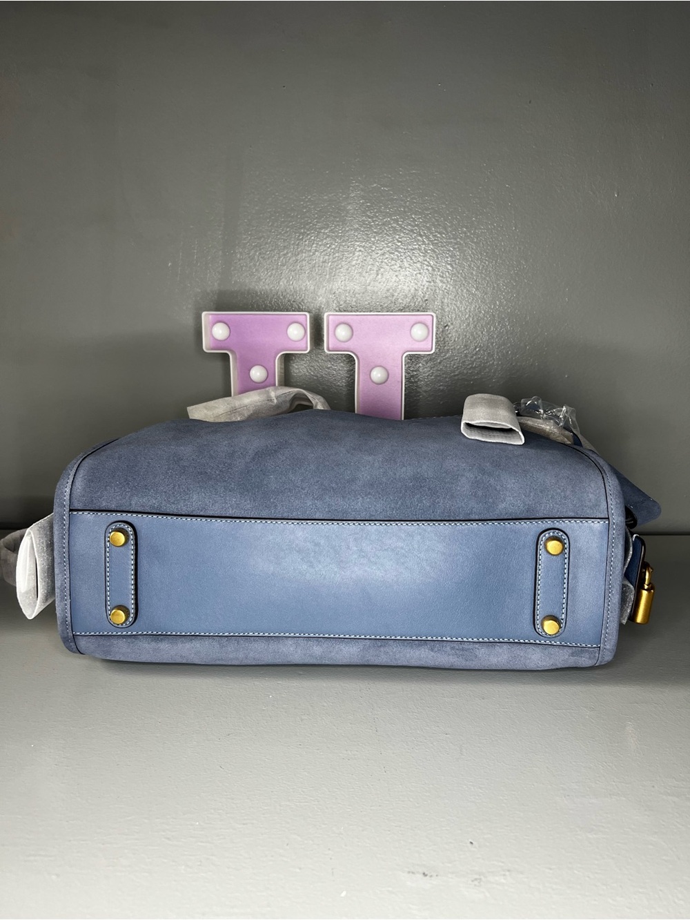 Coach Rogue Bag 34 - Brass Light Denim - Picture 11 of 17